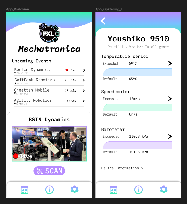 preview of prototyped app