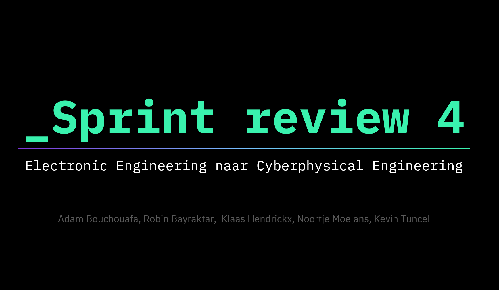 preview of the sprint reviews