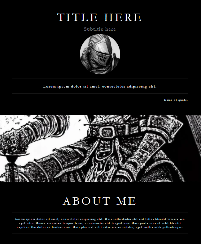 Dark Souls inspired Toyhou.se profile code